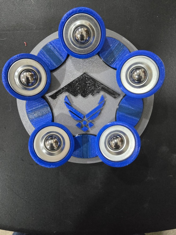 Bowling Ball Spinner - Custom - US Air Force B2 Bomber