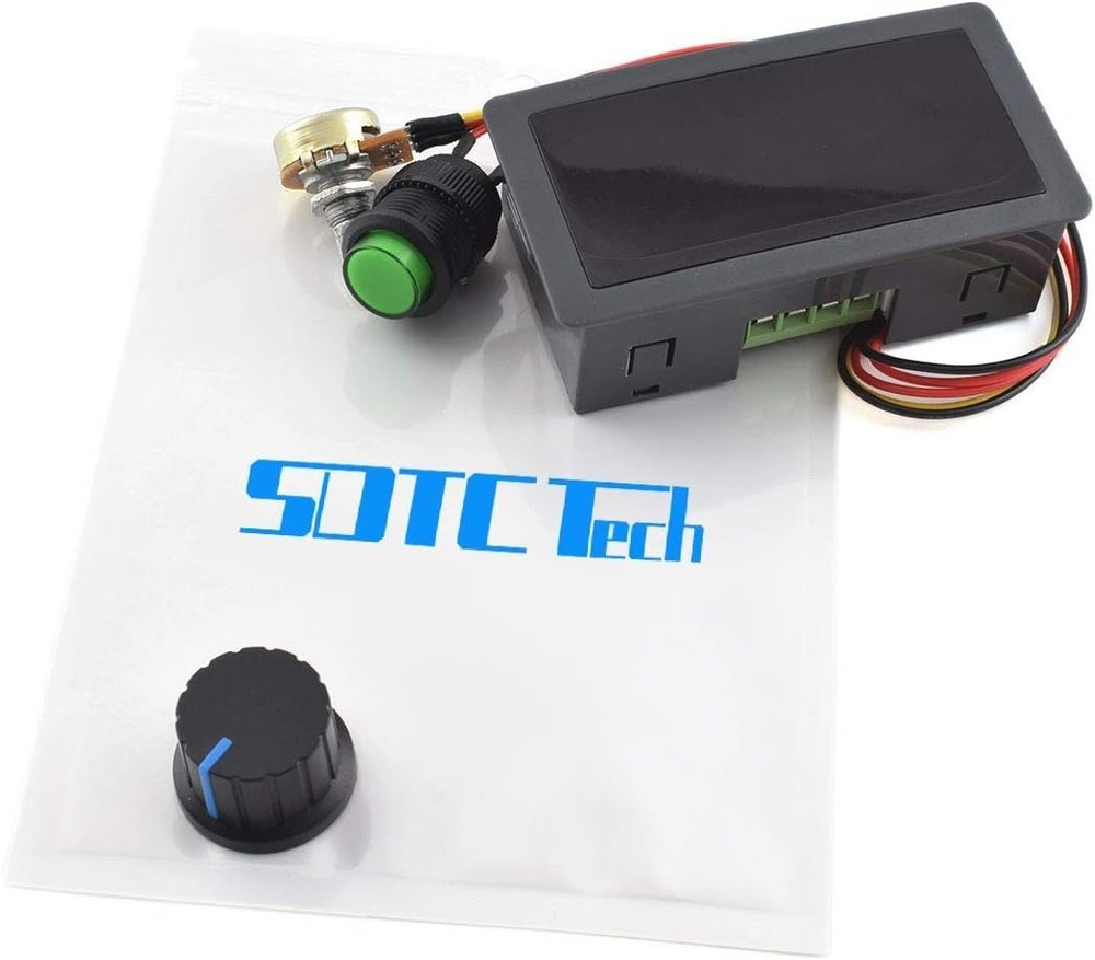 Adjustable DC Motor Speed Controller 6V-30V with Stepless Control & Display