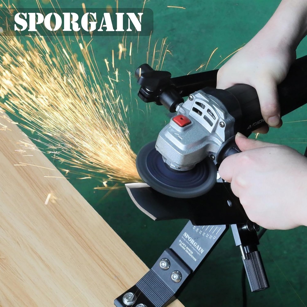 [Updated] Lawn Mower Blade Sharpener 15°-45° Adjustable Frame W/ Ball Bearing