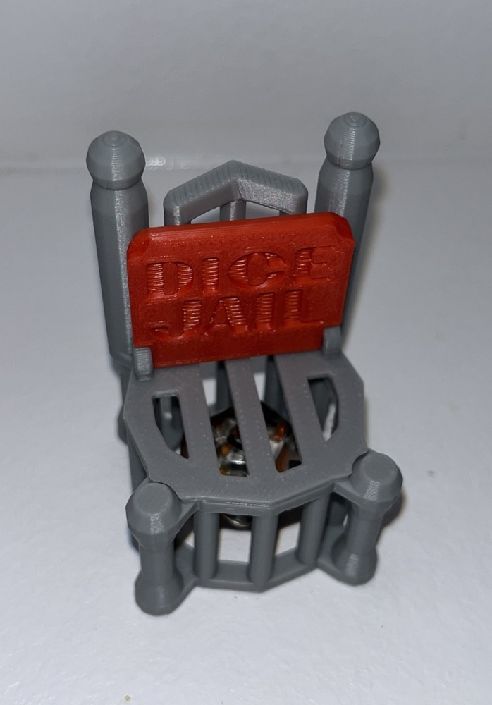 Dice Jail And Throne For gaming D&D 3d Printed New