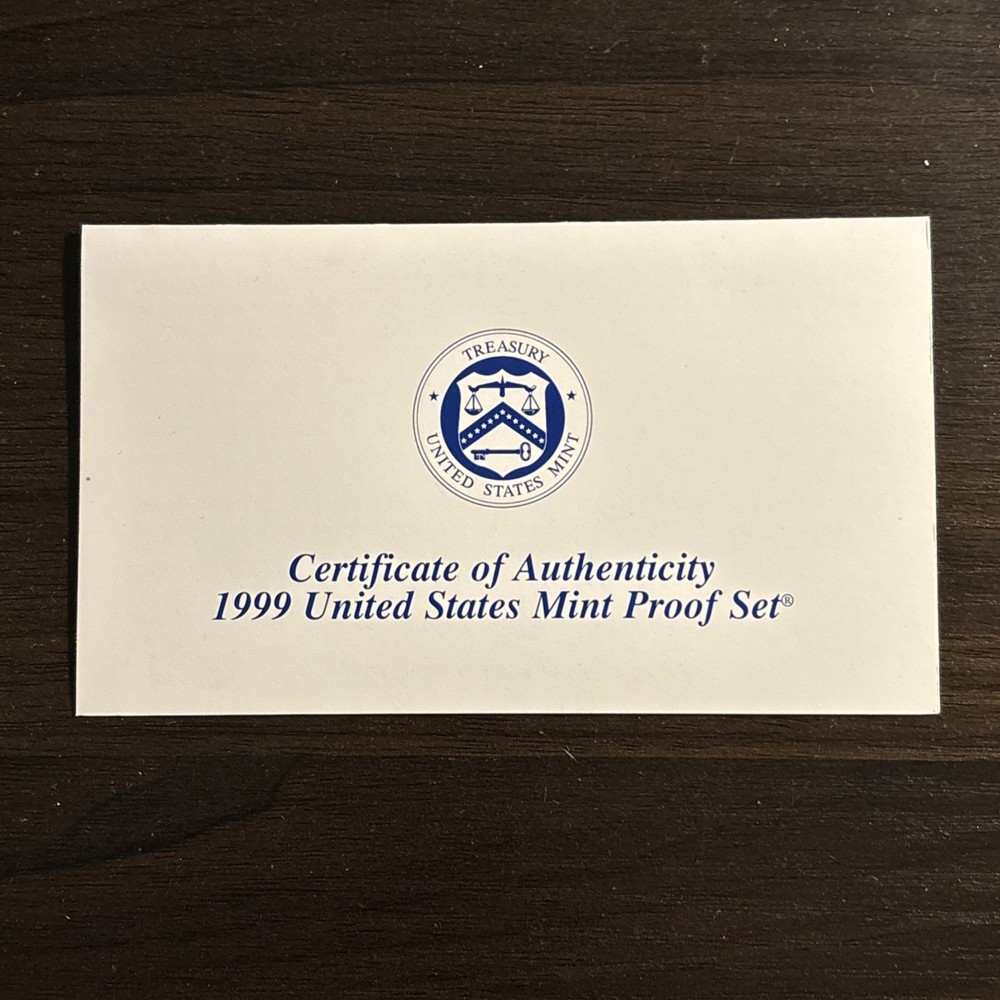 1999 Proof Set - 9 Coin Set
