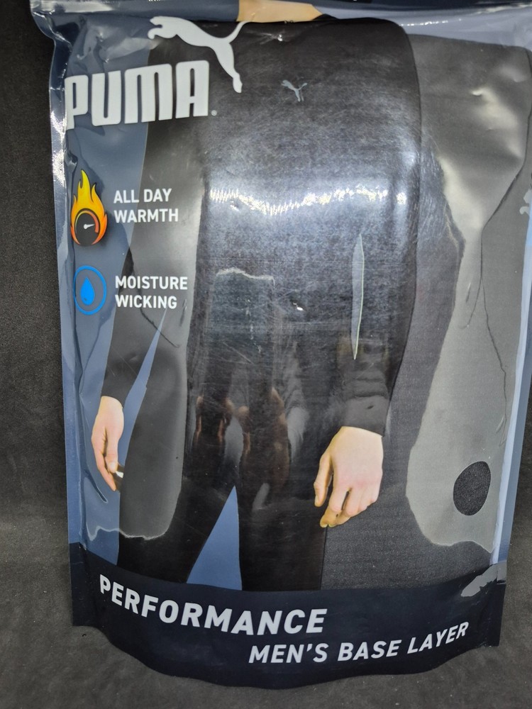 Puma Mens Base Layer Performance LS Warmth All Day Crew Top SZ Medium 38-40