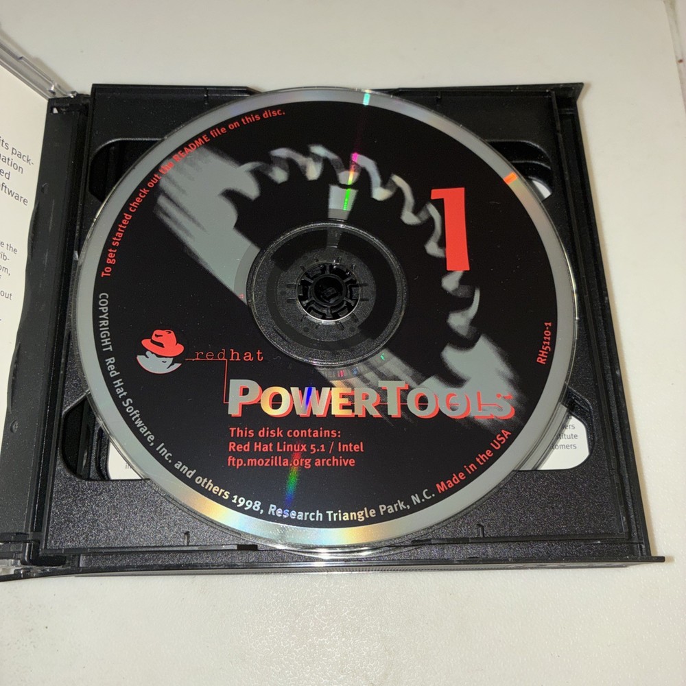 Red Hat Power Tools Linux 5.1 Operating System - 6 CD-ROM Set - No Booklets