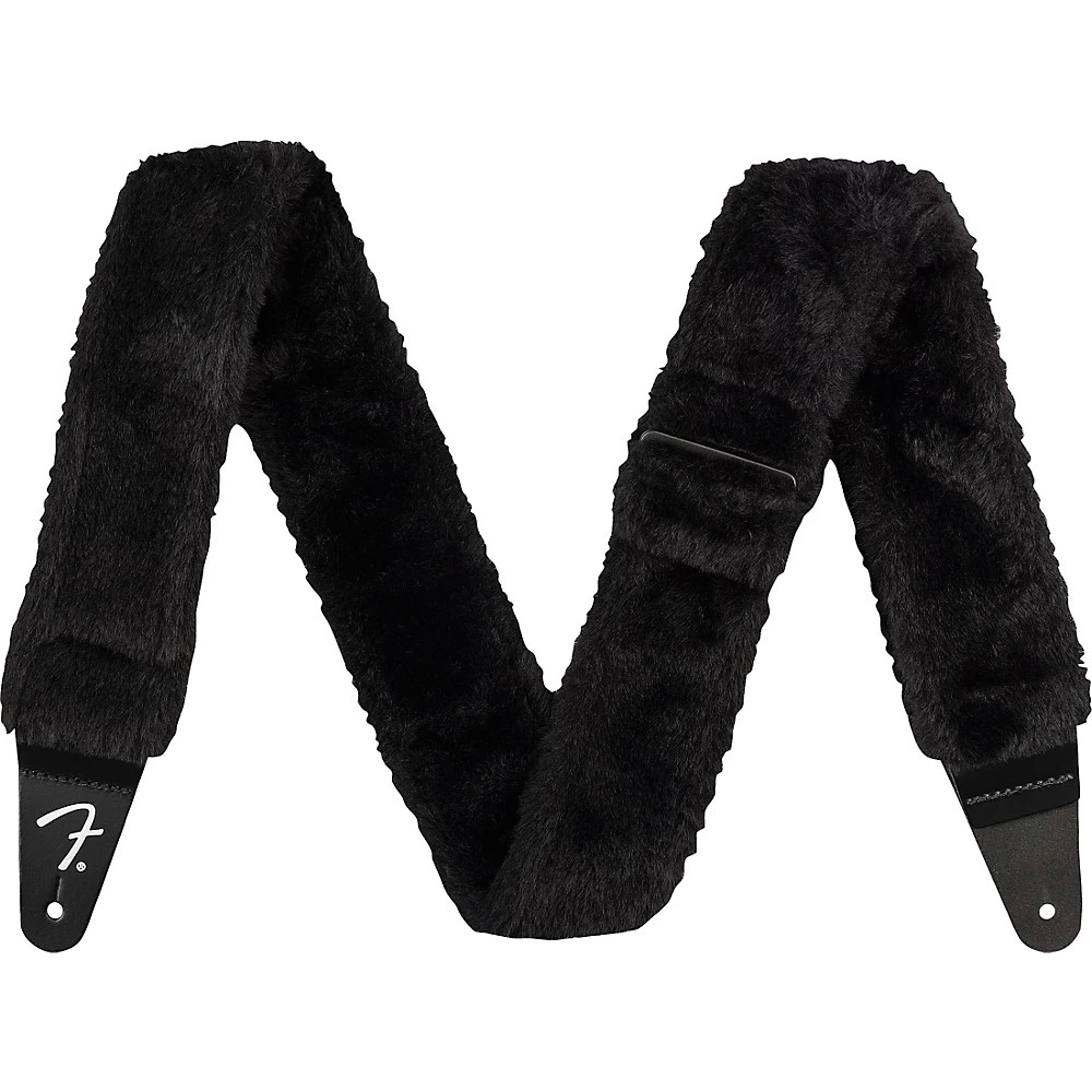 Fender Poodle Plush Guitar Strap Black