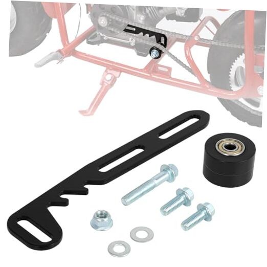 Mini Bike Chain Tensioner Adjuster with Roller Heavy Duty Replacement for