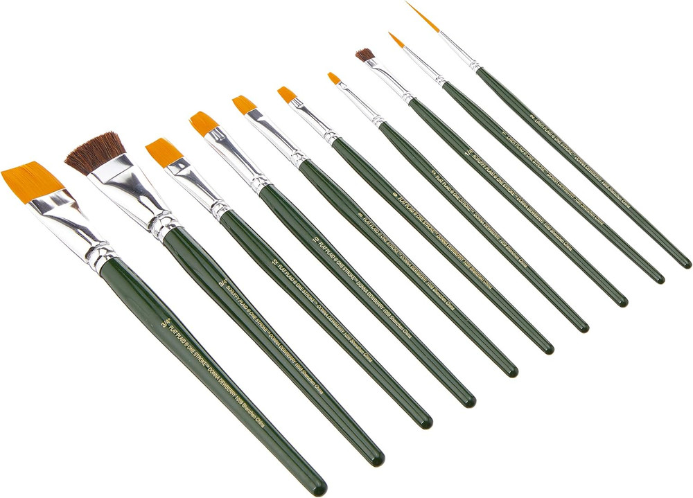 One Stroke Brush Set, 1059 (10-Pack), Original Version