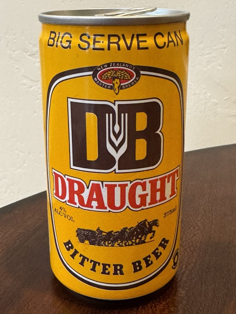 DB Draught Bitter - Swimmer - Commonwealth Games - Empty Beer Can Top-opened