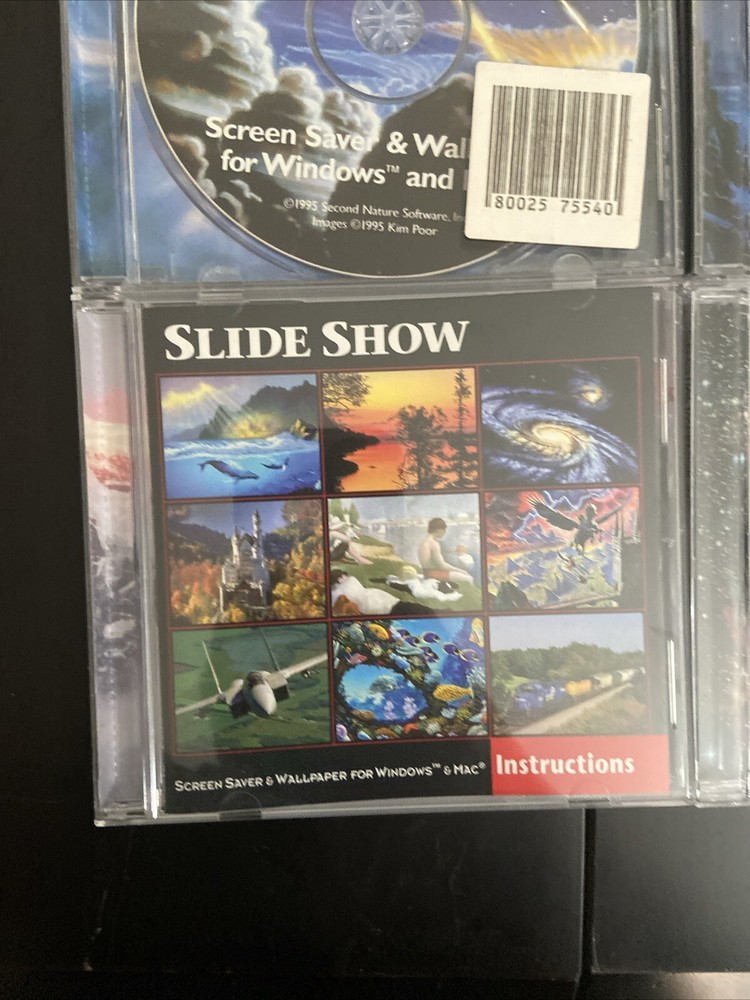 VTG Artwork Computer Lot 10 Second Nature Screen Savers Space Celestial Universe