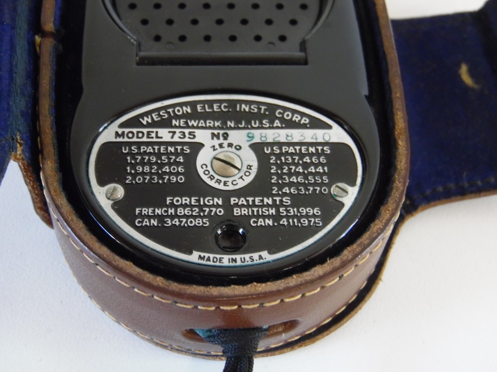 Weston Master II Model 735 Selenium Exposure Meter