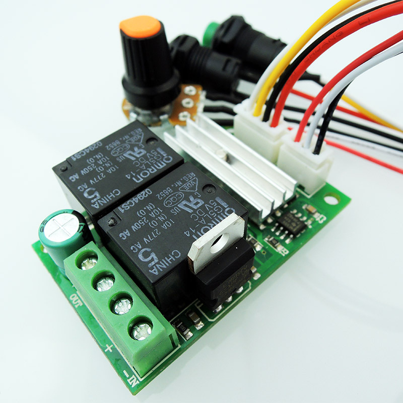 6V-24V 3A DC Motor Speed Controller Speed Adjustable Reversible Button Switch UG