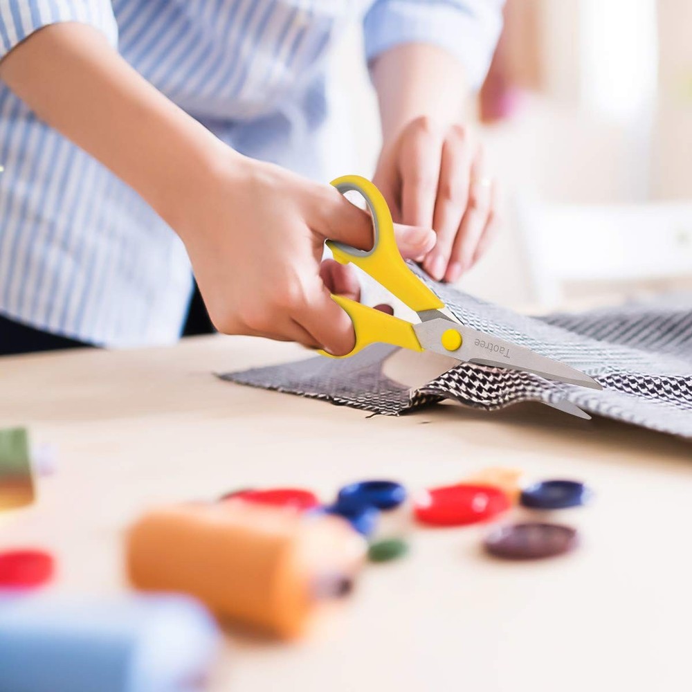 8" All Purpose Scissors Sharp Shears 5 PCS Pack Office School Crafts Use