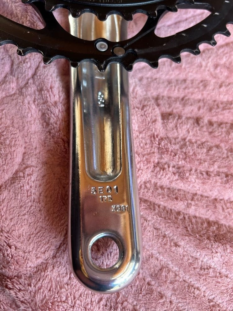 Crankset silver black 452g