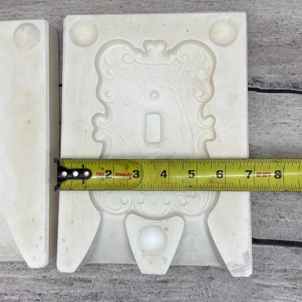 Holland Ceramic Casting Mold Light Switch Plate Cover #H-1623