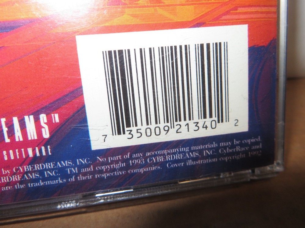 CD ROM VINTAGE 1990's SOFTWARE " CYBERRACE "