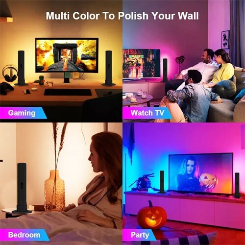 Smart LED Ambiance Backlight TV Light Bars Music Sync Kit APP & Remote