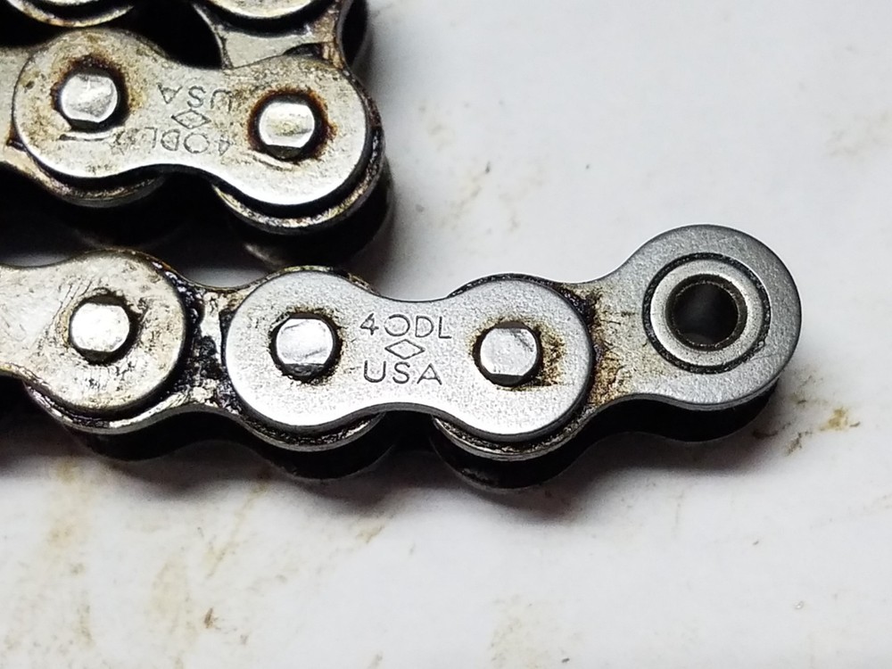 DIAMOND #40DL ROLLER CHAIN 7FT RIVETED 1/2" PITCH NNB