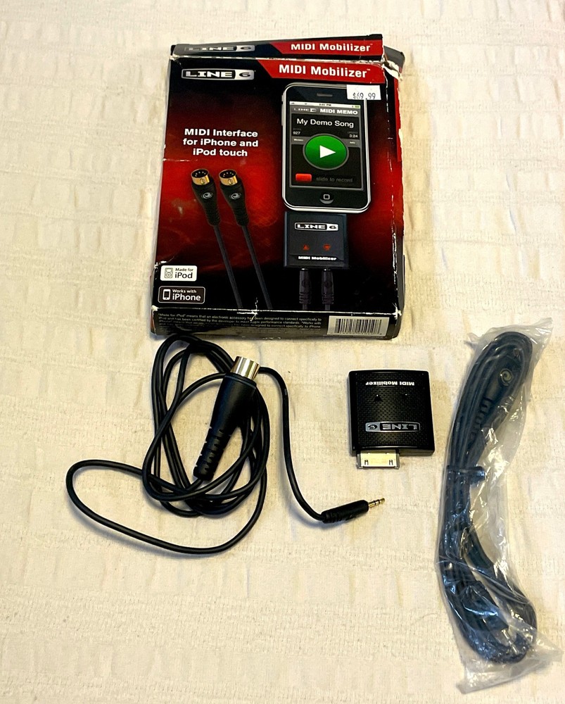Line 6 MIDI Mobilizer 1 MIDI Interface For iPhone And iPod Touch.