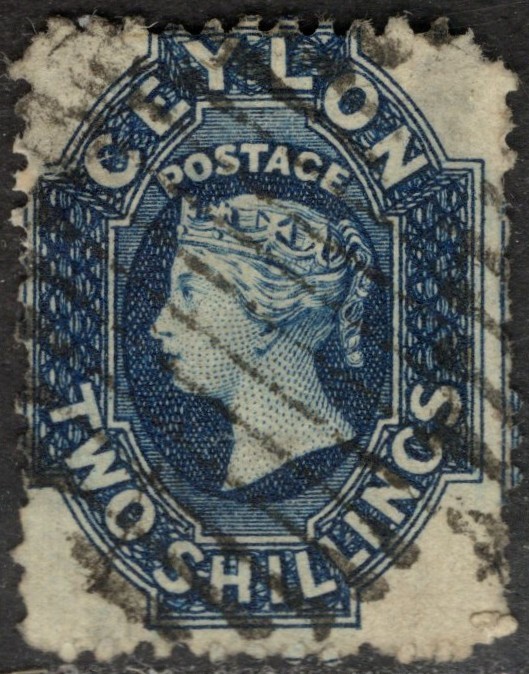 CEYLON 1863/7 STAMP Sc. # 58 USED