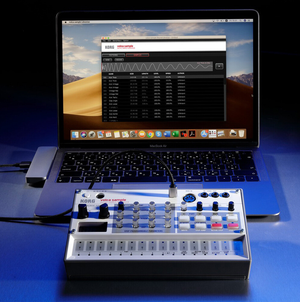 Korg Volca Sample Digital Sample Sequencer w/ Power Supply