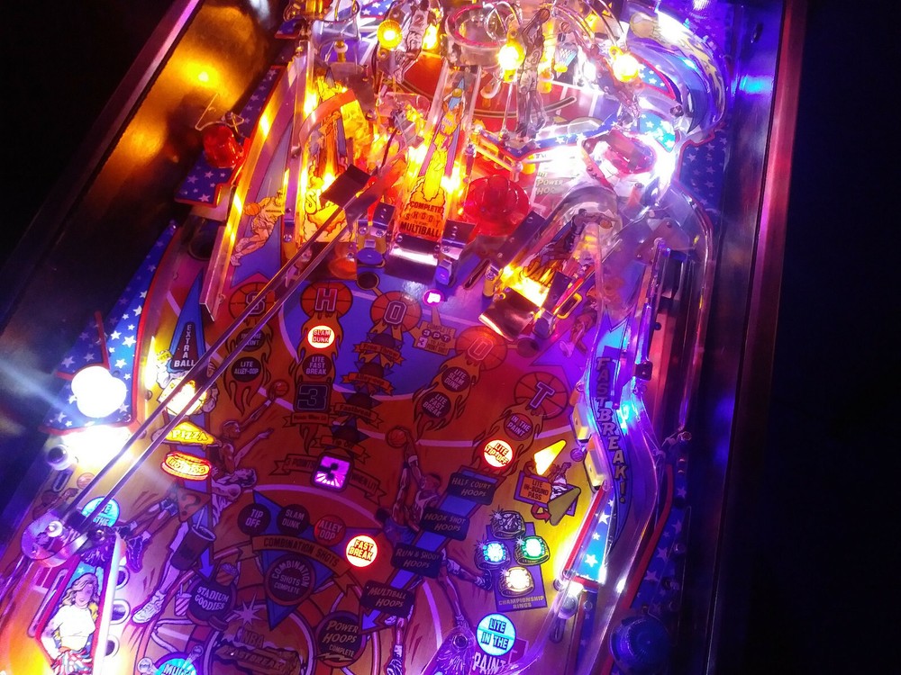 NBA FASTBREAK - NON GHOSTING Lighting Kit custom SUPER BRIGHT PINBALL LED KIT