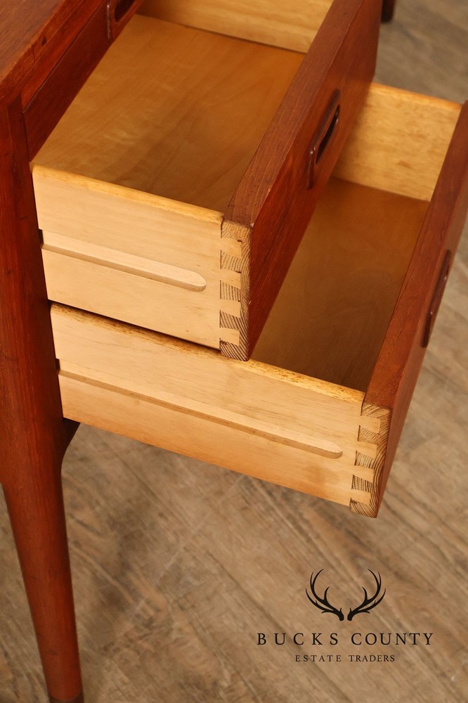 Danish Modern Teak Executive Writing Desk