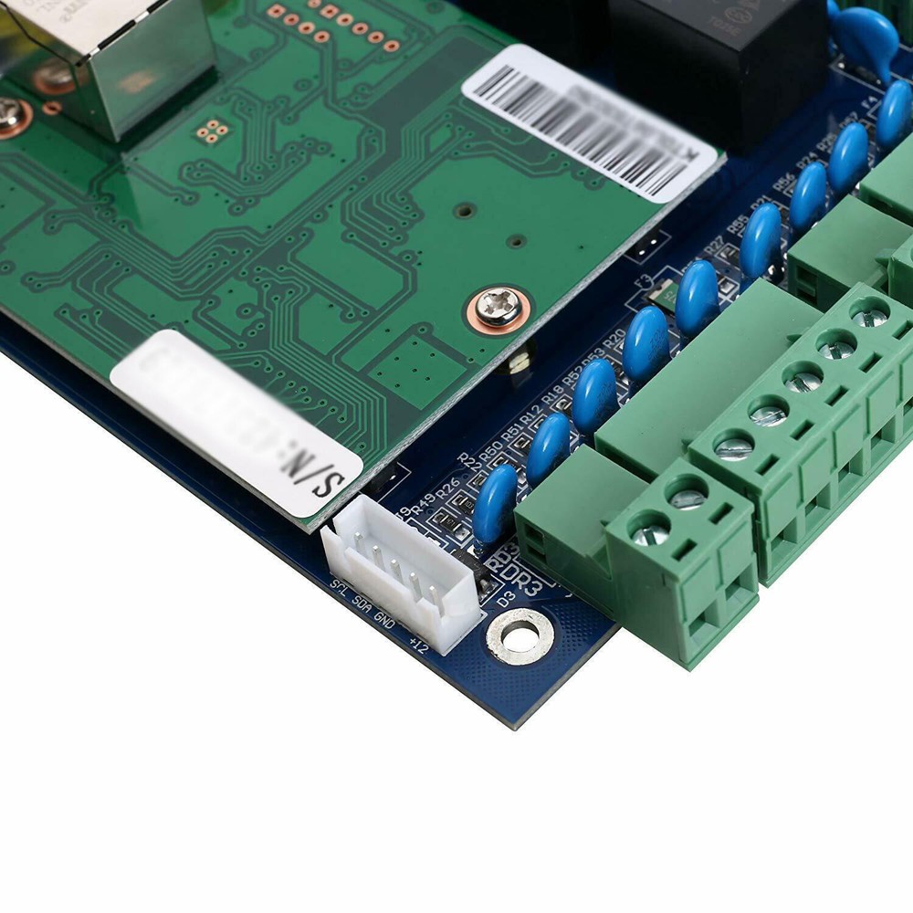 4 Door 4 Reader TCP/IP RFID Board Panel Access Control Metal case + Power Backup