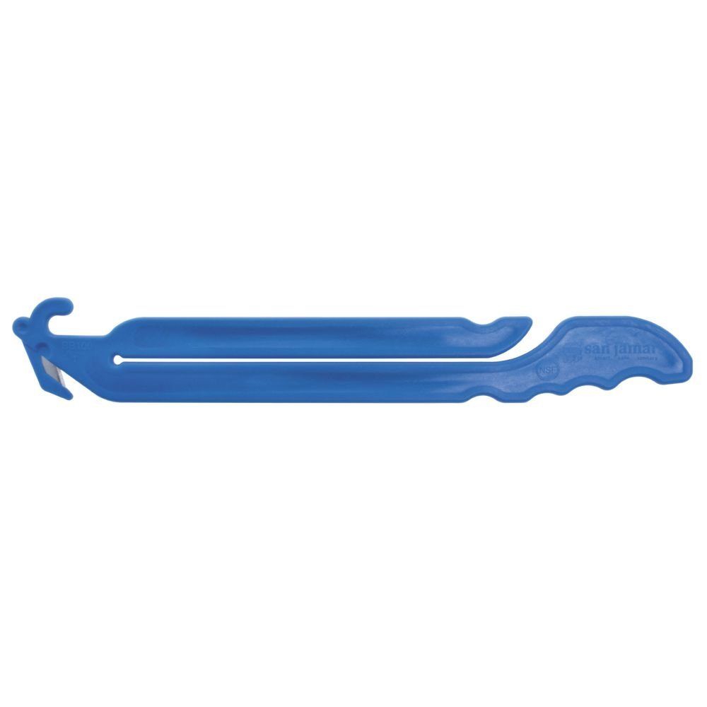 San Jamar BB100 Bag Boa Bag Cutter, Polypropylene, Blue