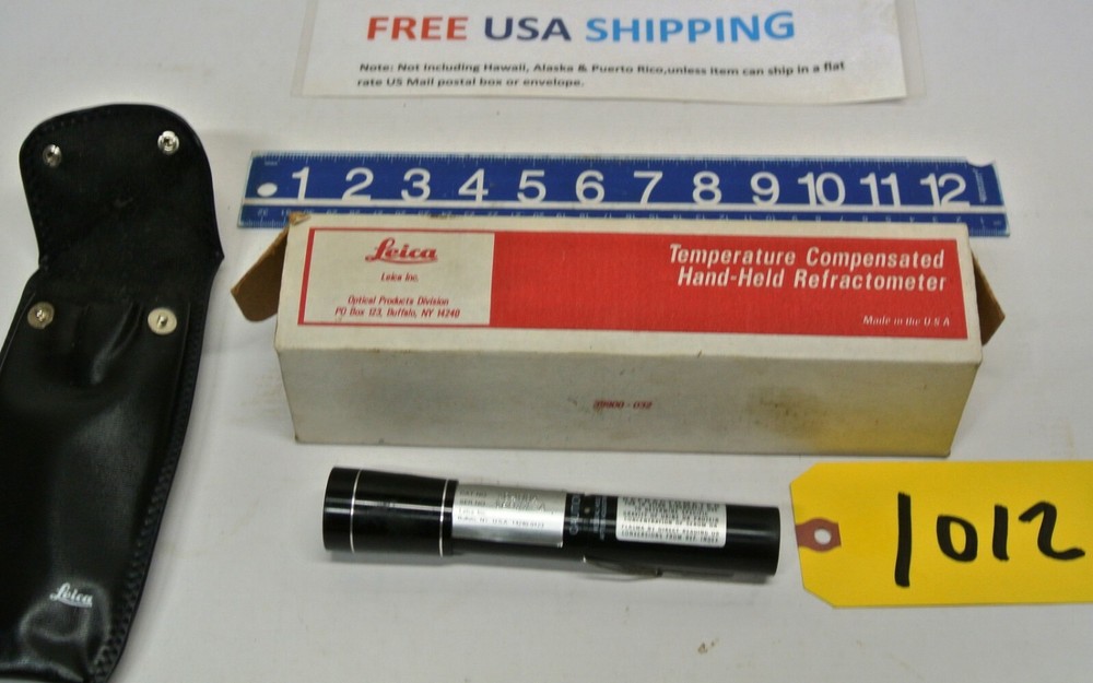Leica Refractometer Cat. # 10400A  TS Meter Hand Held  Free Shipping