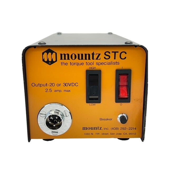 MOUNTZ STC TORQUE TOOL POWER SUPPLY OUTPUT 20 OR 30VDC