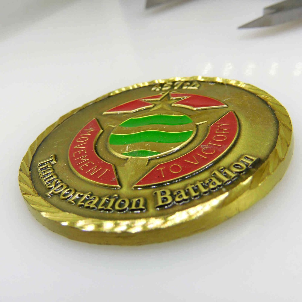 457TH TRANSPORTATION BATTALION COMMAND TEAM CHALLENGE COIN