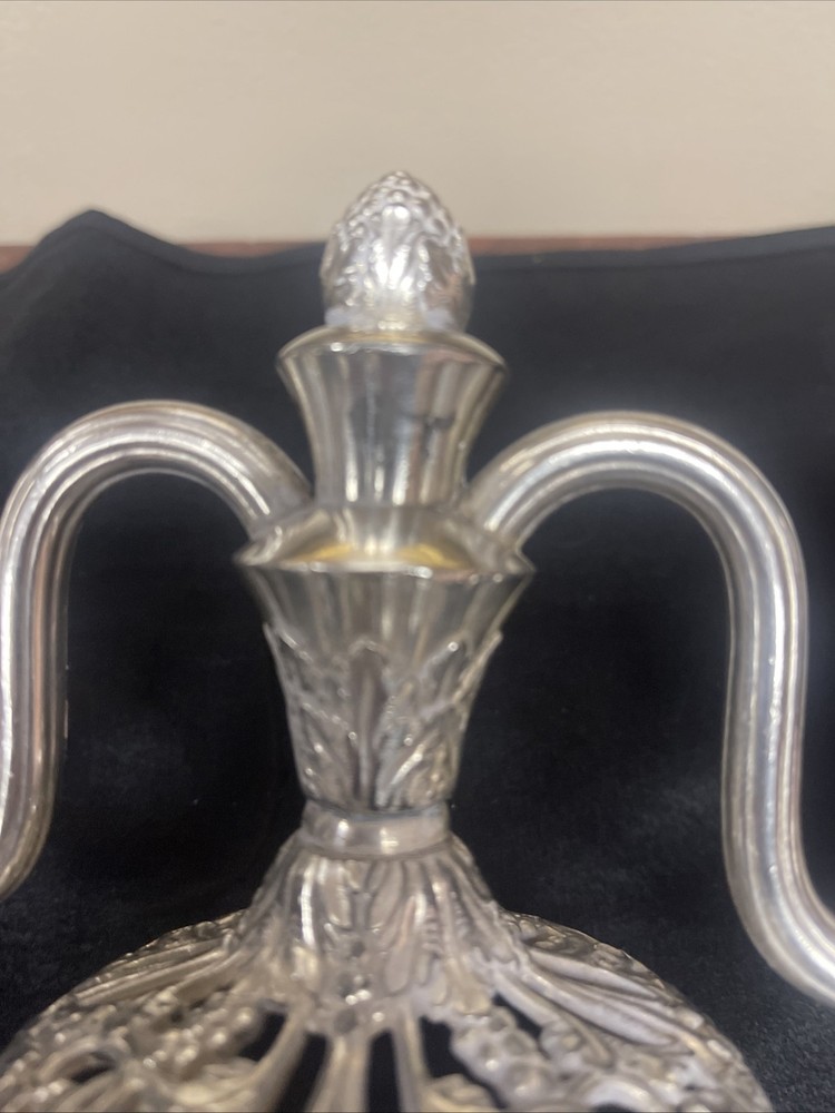 Two Arm Candelabra Silver plated Unbranded