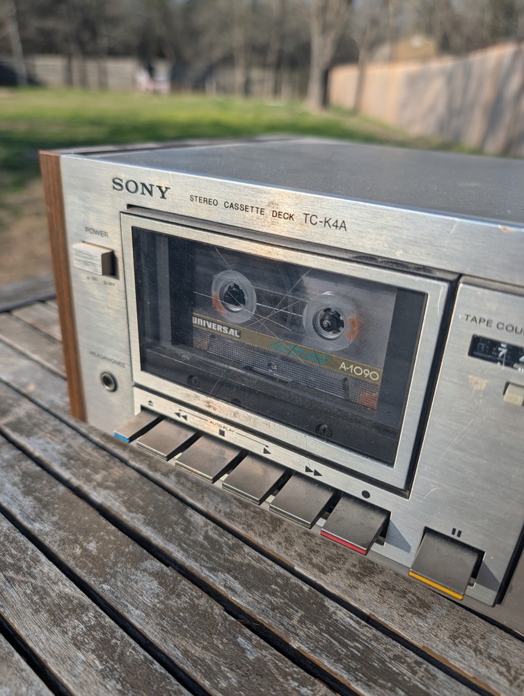 SONY TC-K4A CASSETTE DECK HIFI SEPARATE Parts Only, Powers On