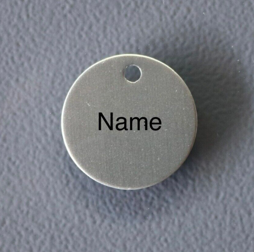 Laser Engraved Medium Circle Tag