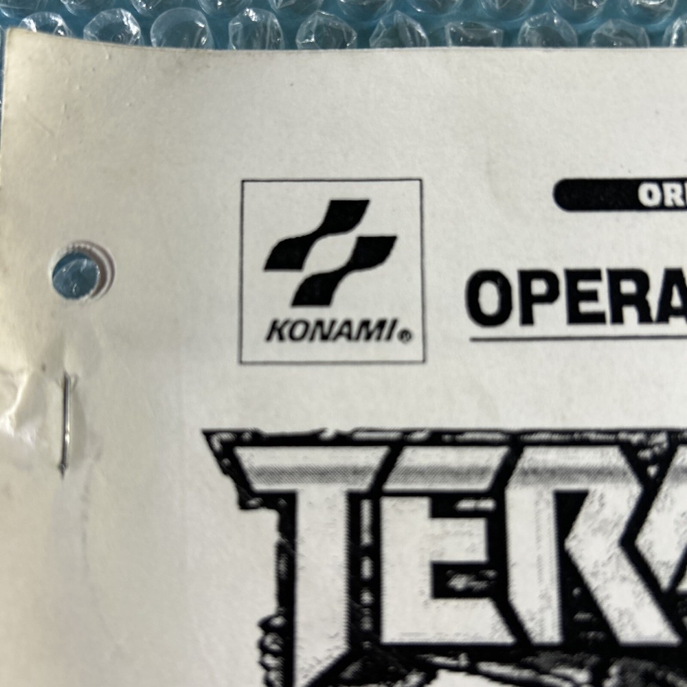 TERABURST KONAMI ARCADE VIDEO game manual