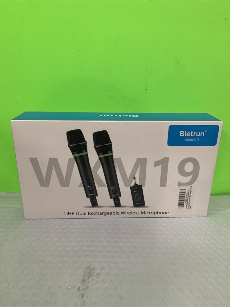 Bietrun Rechargeable Wireless Microphone for Singing Open Box Mew