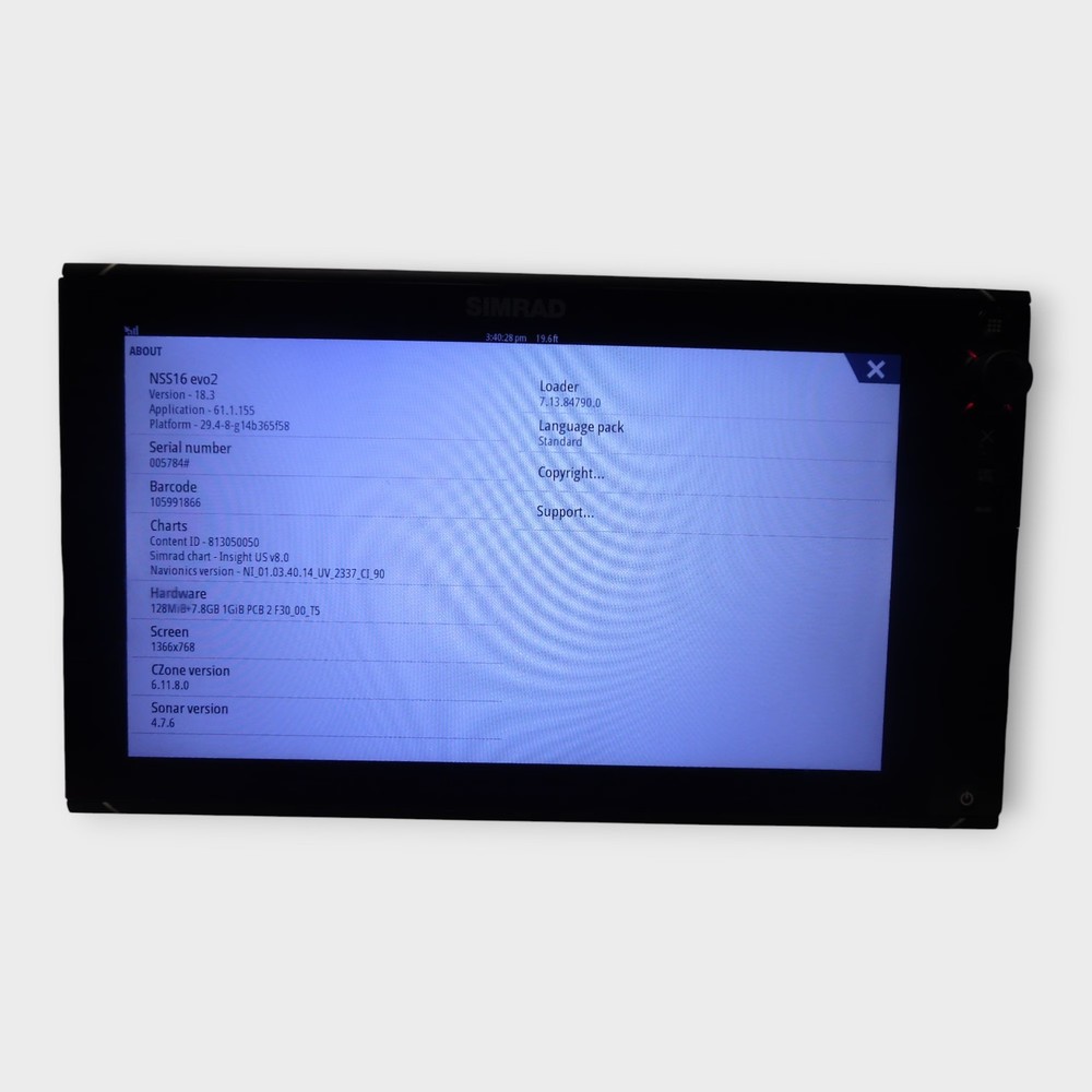 Simrad-NSS16 Evo2 16" Multifunction Display MFD Chartplotter (Tested Good)
