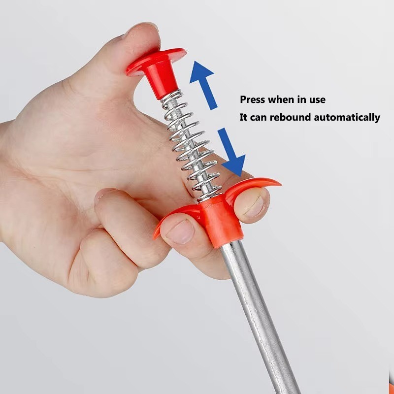 60cm Drain Snake Spring Pipe Dredging Clog Remover Tool
