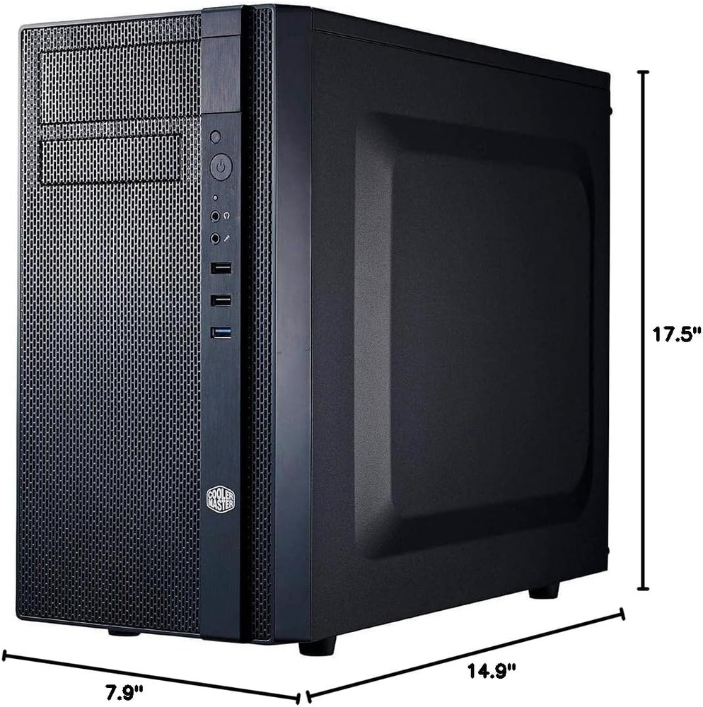 N200 - Mini Tower Computer Case with Fully Meshed Front Panel and Matx/Mini-Itx