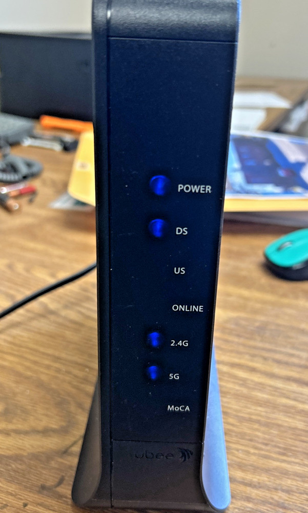 Ubee DDW36C Wireless Cable Modem Router Gateway