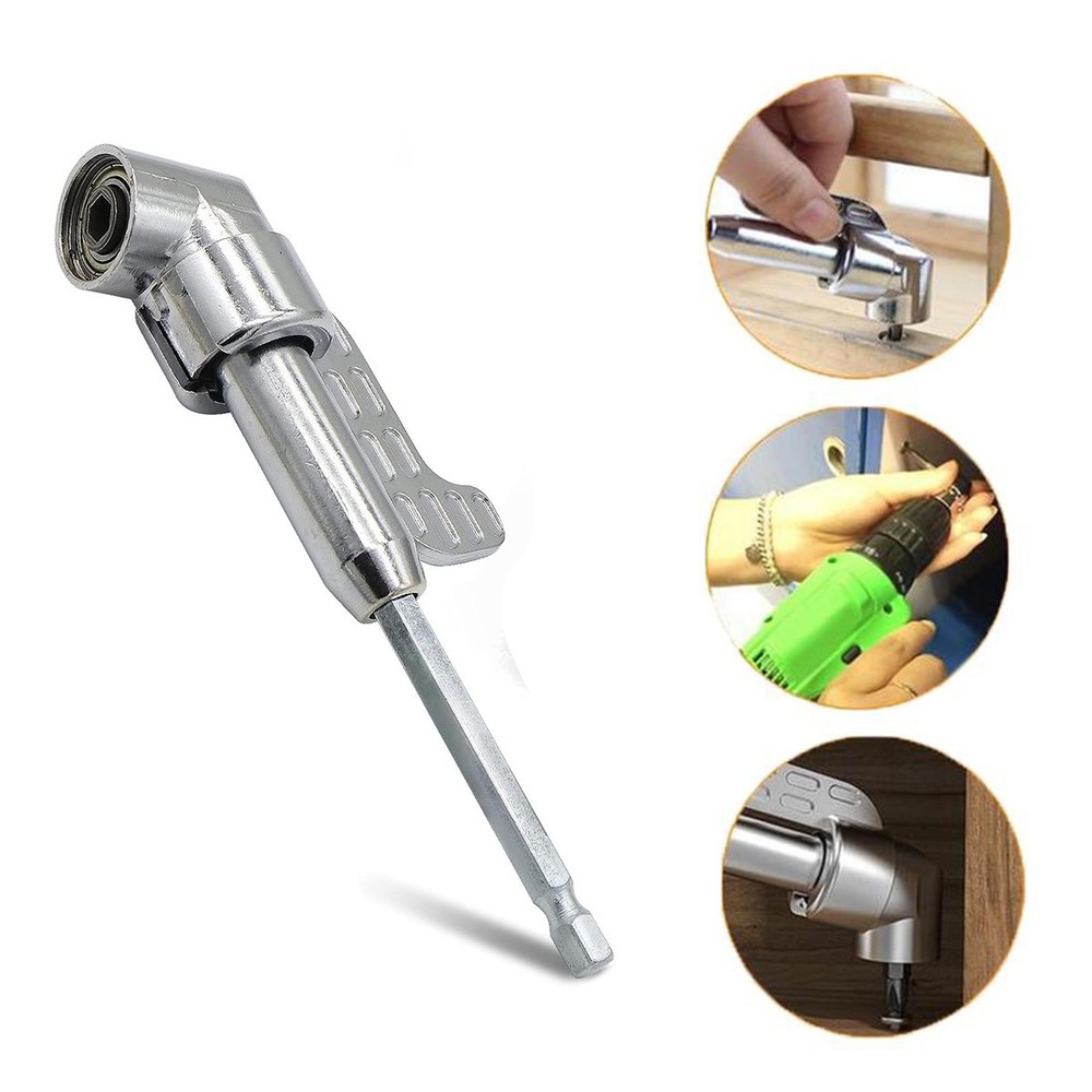 Detachable 90 Degree Screwdriver Right Angle Drill Attachment DIY Socket Adapter