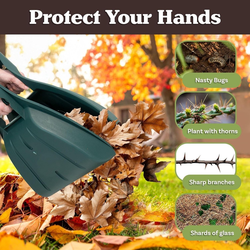 Leaf Scoops Hand Rakes - Lightweight, Durable Grabber Tool for Scooping Up .....
