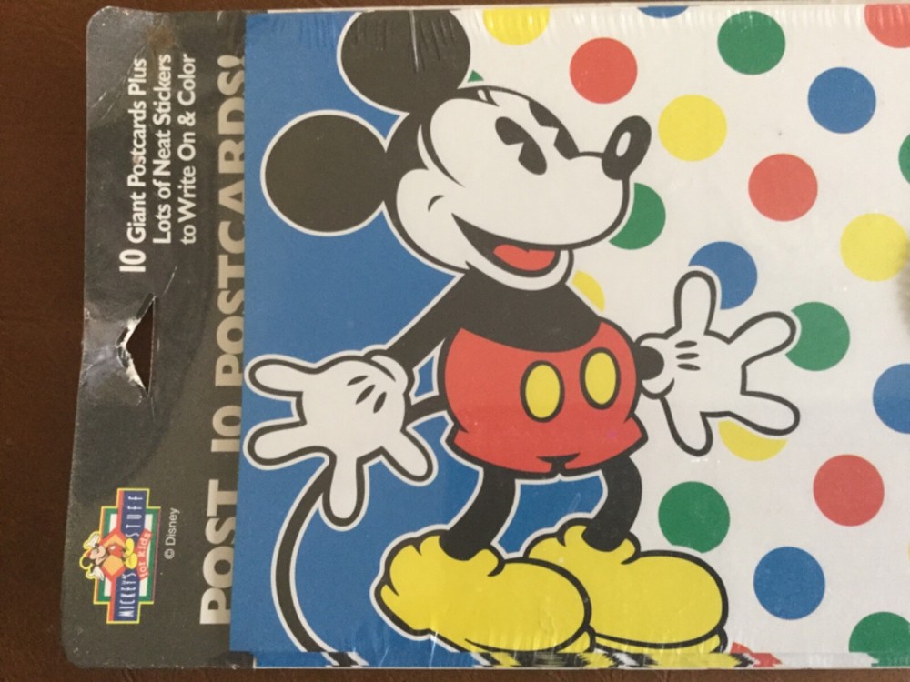 10 Giant Postcards 9 x 6 Featuring Mickey Mouse