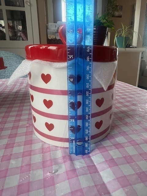 New 6.75" Heart Pattern Container by Celebrate It™