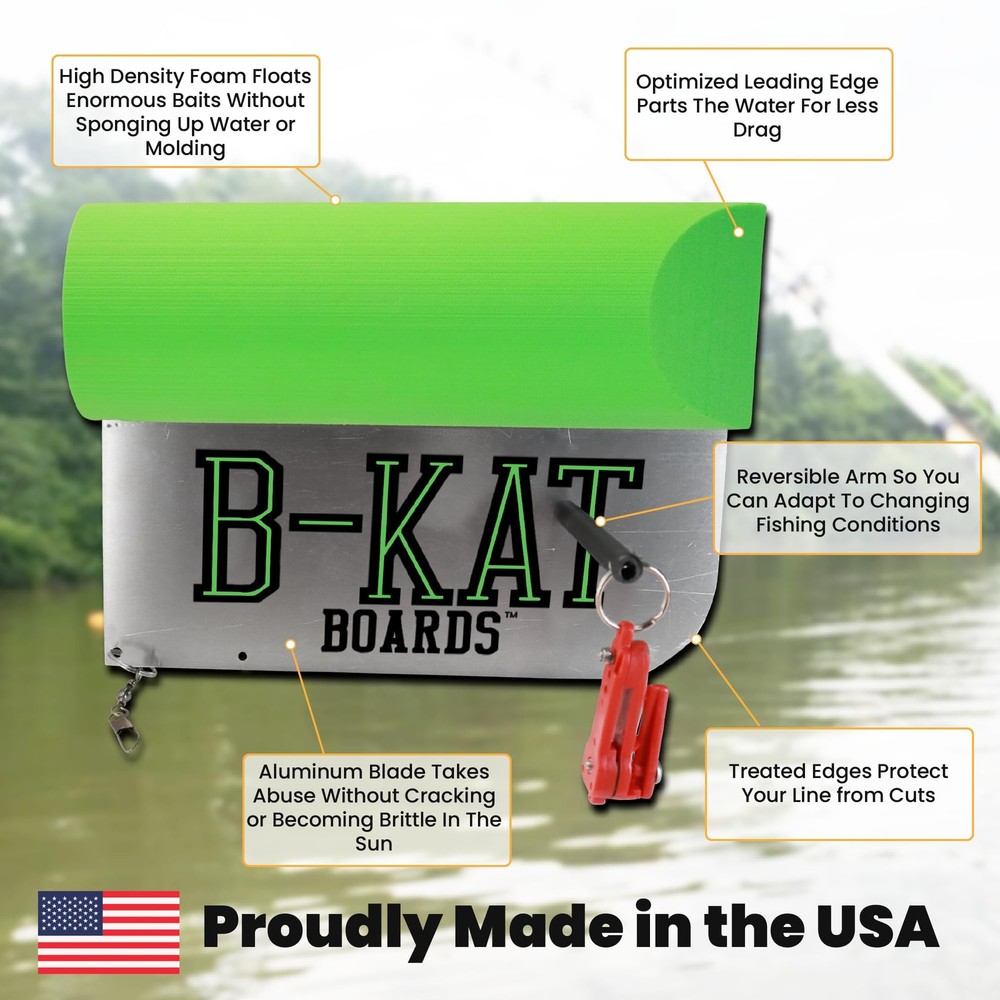 Large Catfishing Planer Boards, Reversible Side Planer, for Trolling, Draggin...