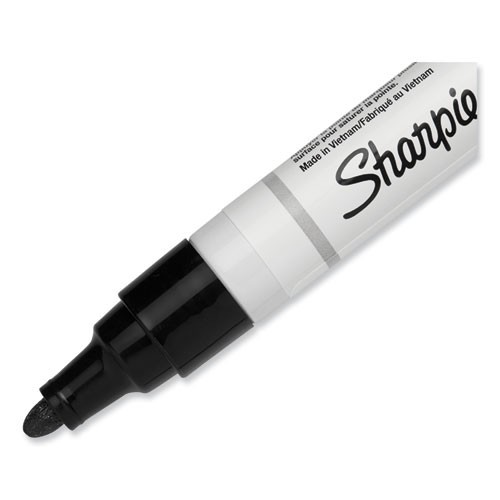 Sharpie 35549 Permanent Paint Marker, Medium Bullet Tip, Black