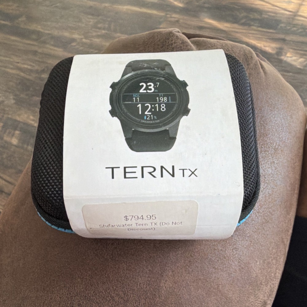 Shearwater Tern TX Dive Computer Watch with Protective Case and Accessories