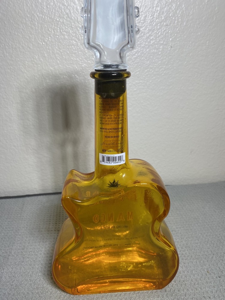 2 Rock N Roll Mango & Strawberry Guitar Shaped Tequila 750ml EMPTY Bottles