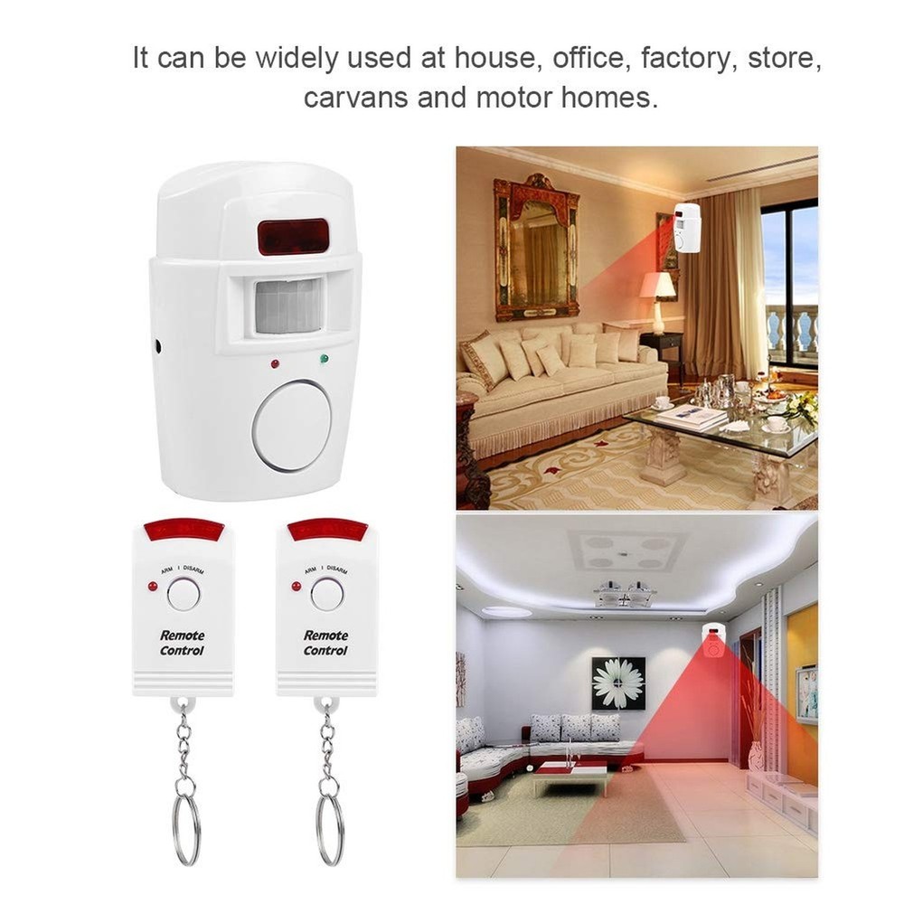 Motion Sensor Alarm, PIR Motion Sensor Detector Security Alarm System for Hom...
