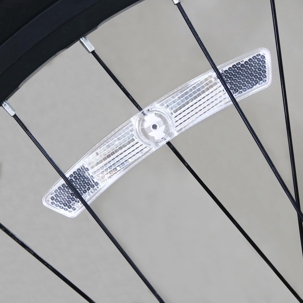 DEMYPROX Bicycle Wheel Reflector 4pcs White