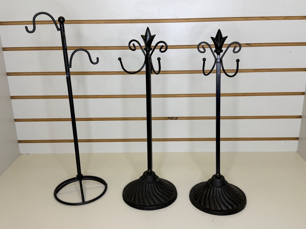 three necklace displays